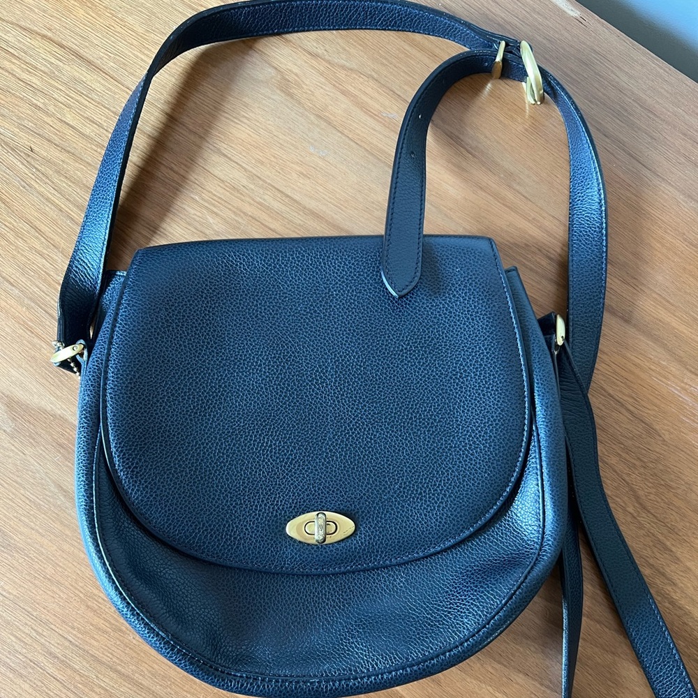 Navy Vintage Coach Bag